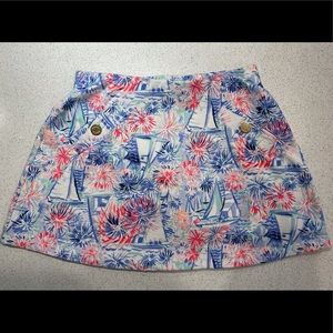 Lilly Pulitzer XXS Sea to shining Sea skort